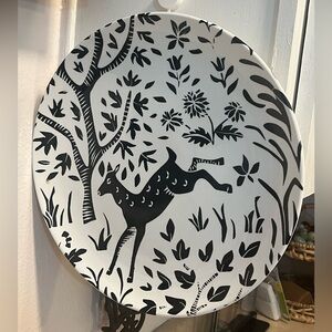 Vintage Dwell Studios By Global Views 13” Scandinavian Deer Hanging Plate